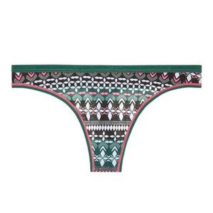 Victoria’s Secret Patterned Alpine Print Thong Panty New